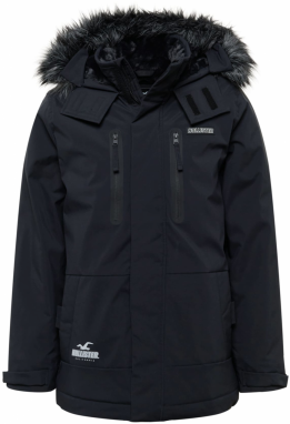 HOLLISTER Prechodná parka  čierna