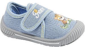 Modré detské prezuvky na suchý zips Bobbi-Shoes