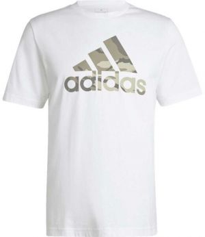 adidas CAMO BADGE OF SPORT GRAPHIC Pánske tričko, biela, veľkosť