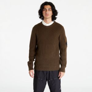 C.P. Company Full Rib Crew Neck Jumper Ivy Green