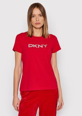 DKNY Tričko P1MRHDNA Červená Regular Fit