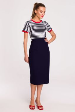 Stylove Woman's Skirt S297 Navy Blue