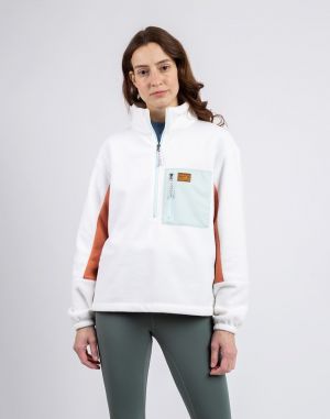 Patagonia W's Microdini 1/2 Zip P/O Birch White