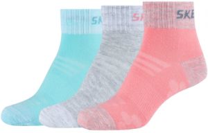 Ponožky Skechers  3PPK Wm Mesh Ventilation Quarter Socks