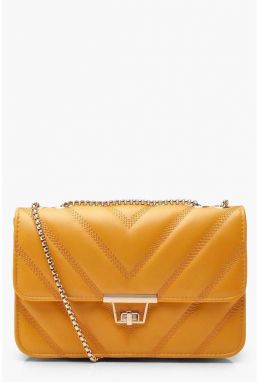 PU Chevron crossbody kabelka