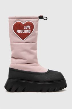 Snehule Love Moschino ružová farba