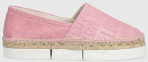 Espadrilky Love Moschino Scarpad Espam 35 ružová farba, na platforme, JA10313G1G