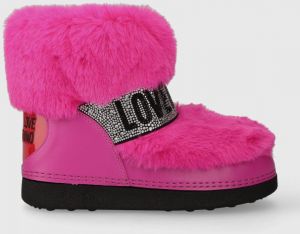 Snehule Love Moschino SKIBOOT20 ružová farba, JA24202G0HJW0604