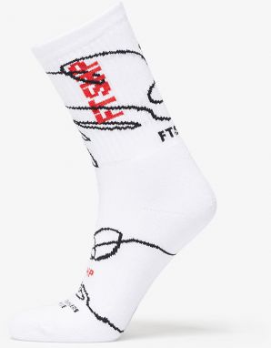 Footshop The Skateboard Socks White/ Red