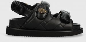 Kožené sandále Kurt Geiger London Orson Puff dámske, čierna farba, na platforme, 2020600109