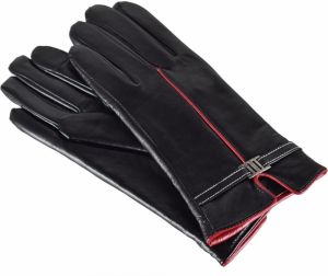 Semiline Woman's Women Leather Antibacterial Gloves P8214