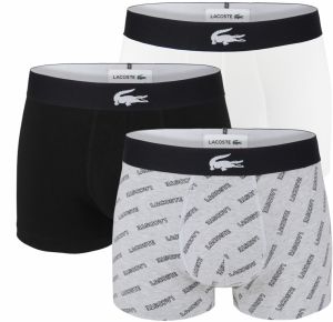 LACOSTE - boxerky 3PACK iconic cotton stretch Lacoste logo