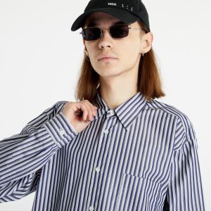 Comme des Garçons SHIRT Forever Mens Woven Shirt White/ Navy