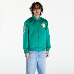 Mitchell & Ness NBA Lightweight Satin Bomber Vintage Logo Celtics Kelly Green