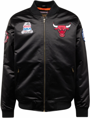 Mitchell & Ness Prechodná bunda 'CHICAGO BULLS'  svetlomodrá / červená / čierna / biela