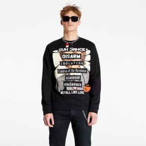 RAF SIMONS Crewneck Sweater Sun Dance Black