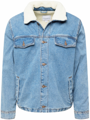 TOPMAN Prechodná bunda  modrá denim