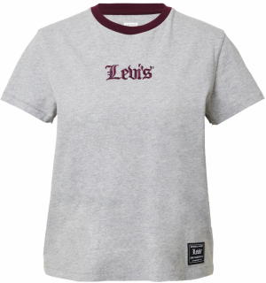 LEVI'S ® Tričko 'Graphic Classic Tee'  sivá melírovaná / bordová