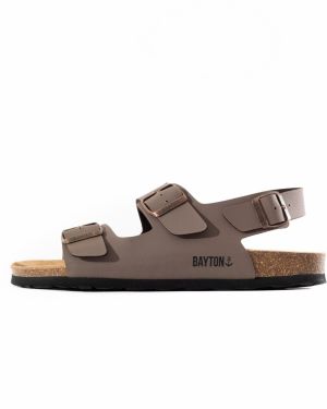 Bayton Sandále  mokka / bronzová / čierna