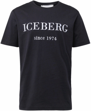 ICEBERG Tričko  čierna / biela