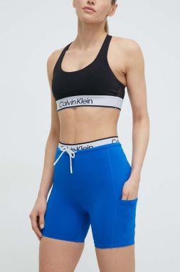 Tréningové šortky Calvin Klein Performance s potlačou, vysoký pás