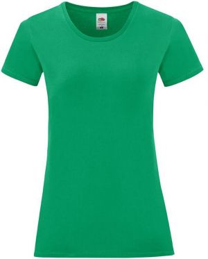 Iconic Women's Green Fruit of the Loom Women's T-shirt