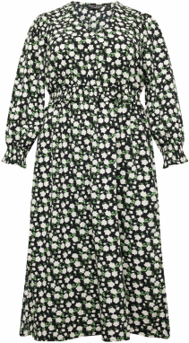 Dorothy Perkins Curve Šaty  zelená / čierna / šedobiela