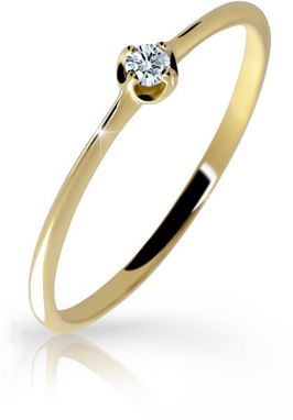 Cutie Diamonds Jemný prsteň zo žltého zlata s briliantom DZ6729-2931-00-X-1 48 mm