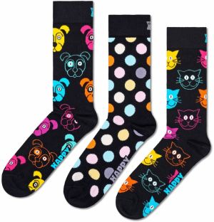 Happy Socks Ponožky 'Classic Dog'  námornícka modrá / žltá / ružová / biela