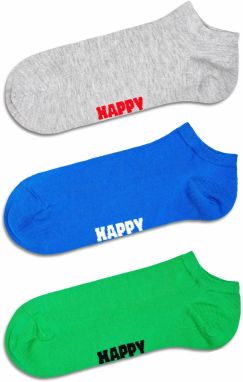 Happy Socks Ponožky  modrá / svetlosivá / limetová / čierna