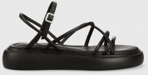 Kožené sandále Vagabond Shoemakers Blenda BLENDA dámske, čierna farba, na platforme, 5519.801.20,