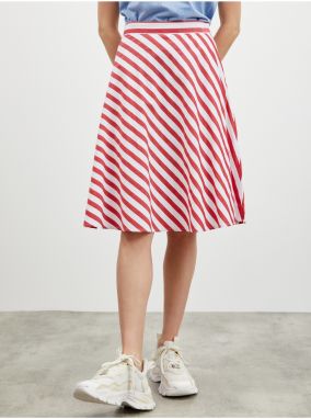 Bielo-červená pruhovaná sukňa ZOOT.lab Simona