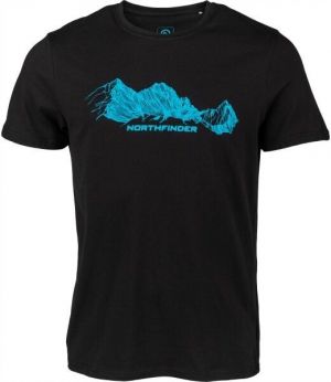 Northfinder ELBERT Pánske tričko, čierna, veľkosť