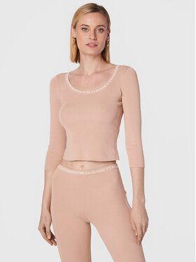 Elisabetta Franchi Blúzka MK-43B-26E2-V220 Ružová Slim Fit