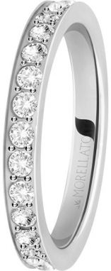 Morellato Oceľový prsteň s kryštálmi Love Rings SNA41 52 mm