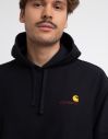 Carhartt WIP Hooded American Script Sweat Black galéria