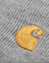 Carhartt WIP Chase Beanie Grey Heather / Gold galéria