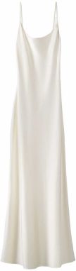 Bershka Večerné šaty  biela