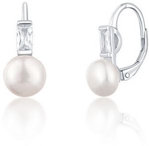 JwL Luxury Pearls Pôvabné strieborné náušnice s pravými perlami JL0716