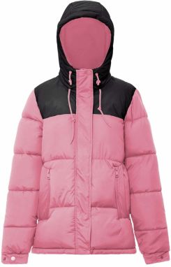 MO Zimná bunda  svetloružová / čierna