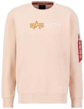 ALPHA INDUSTRIES Mikina  zlatá / broskyňová / červená