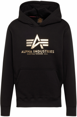 ALPHA INDUSTRIES Mikina  zlatá / čierna