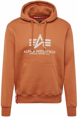 ALPHA INDUSTRIES Mikina  koňaková / šedobiela