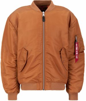 ALPHA INDUSTRIES Prechodná bunda  hnedá