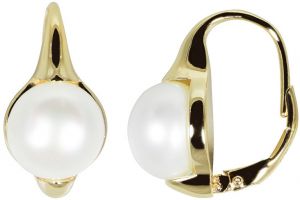 JwL Luxury Pearls Pozlátené náušnice s pravými perlami JL0532