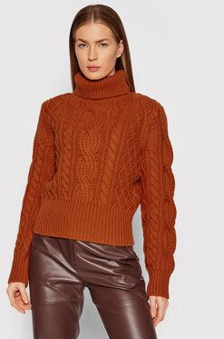 The Kooples Rolák Turtleneck FPUL23016K Oranžová Regular Fit