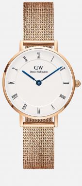 Hodinky Daniel Wellington dámsky, ružová farba