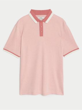 Marhuľové pánske polo tričko Marks & Spencer