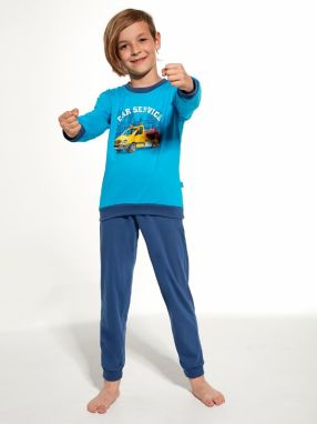Pyjamas Cornette Kids Boy 477/130 Car Service 86-128 turquoise