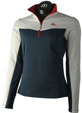 Mico MAGLIA 1/2 COLLO 1/2 ZIP W X-PERF Dámska mikina, tmavo modrá, veľkosť